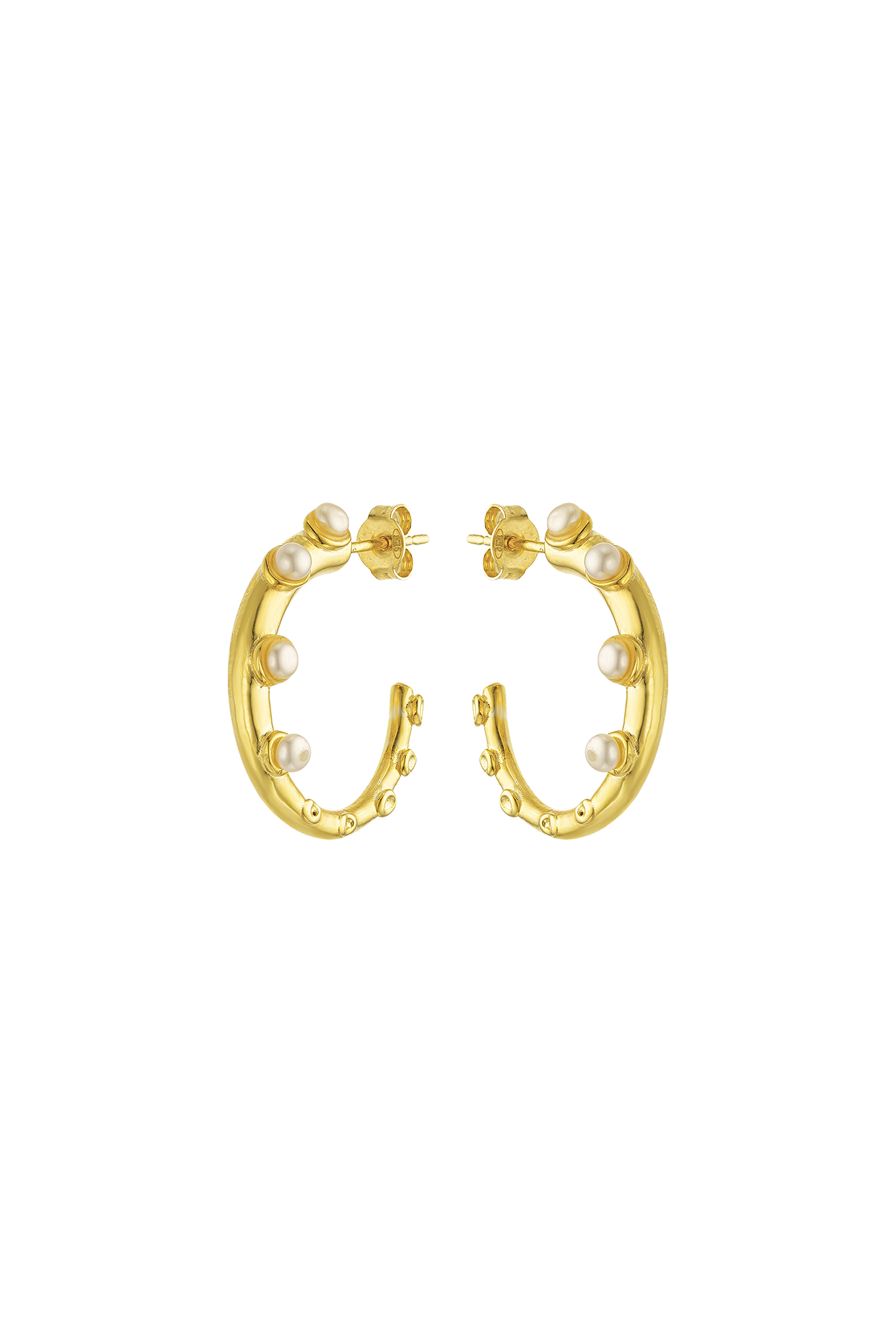 Okto Pearl Hoop Earrings