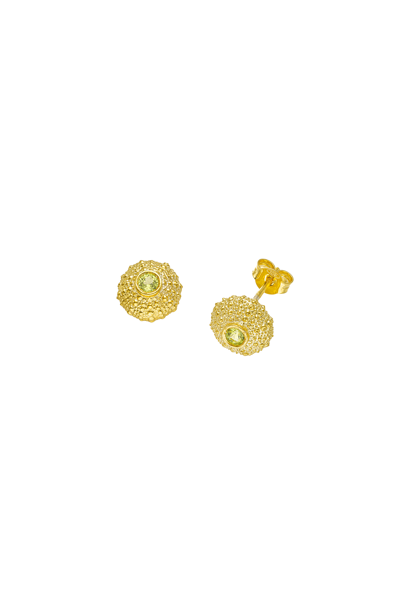 Ahinos Peridot Stud Earrings