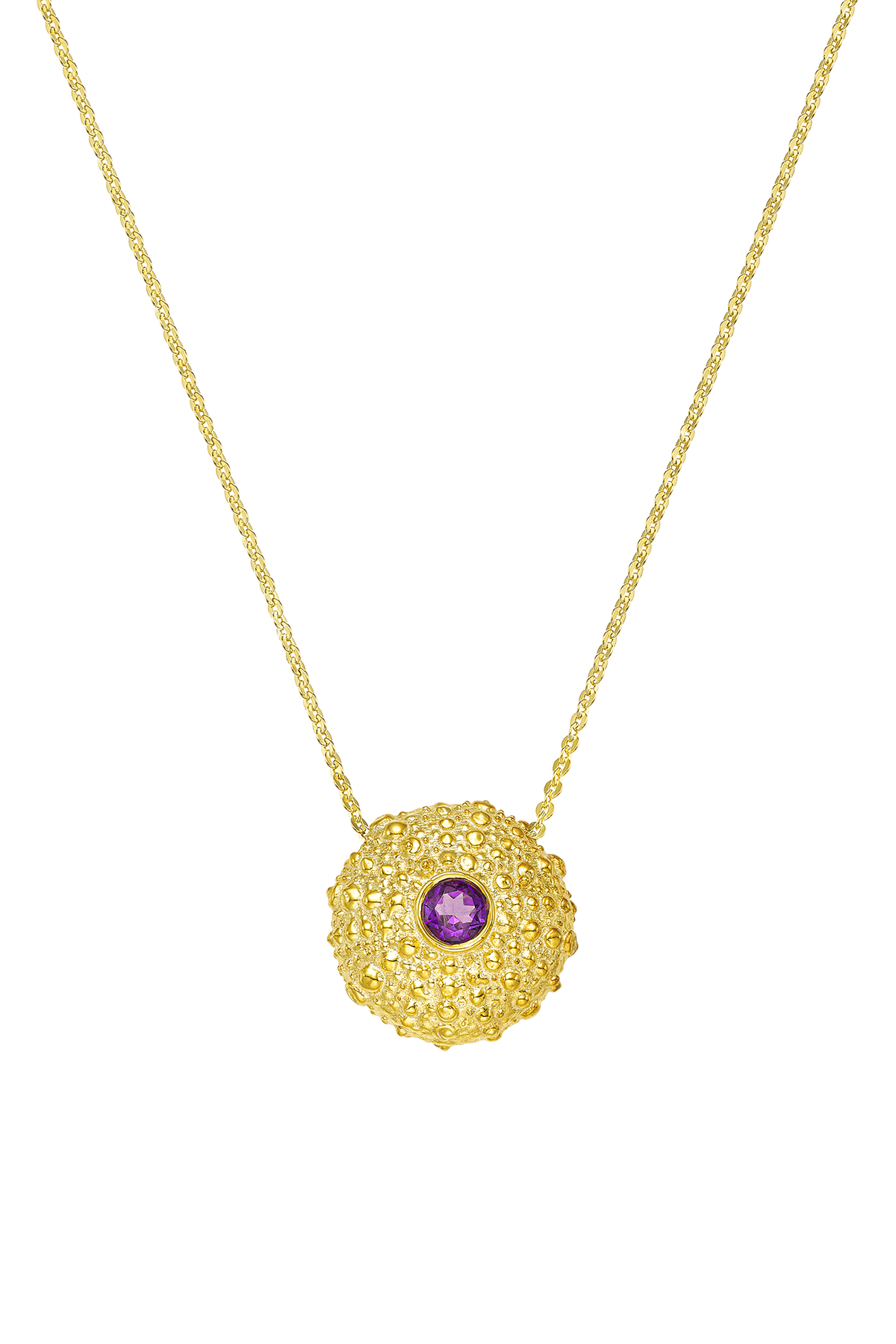 Feggeri Ahinos Gold Vermeil Amethyst Necklace