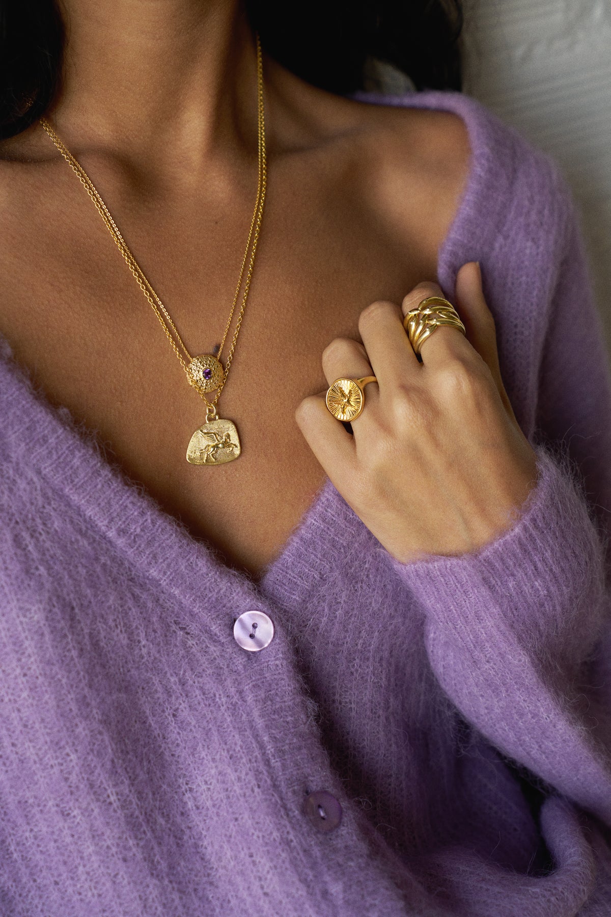 Ahinos Amethyst Necklace