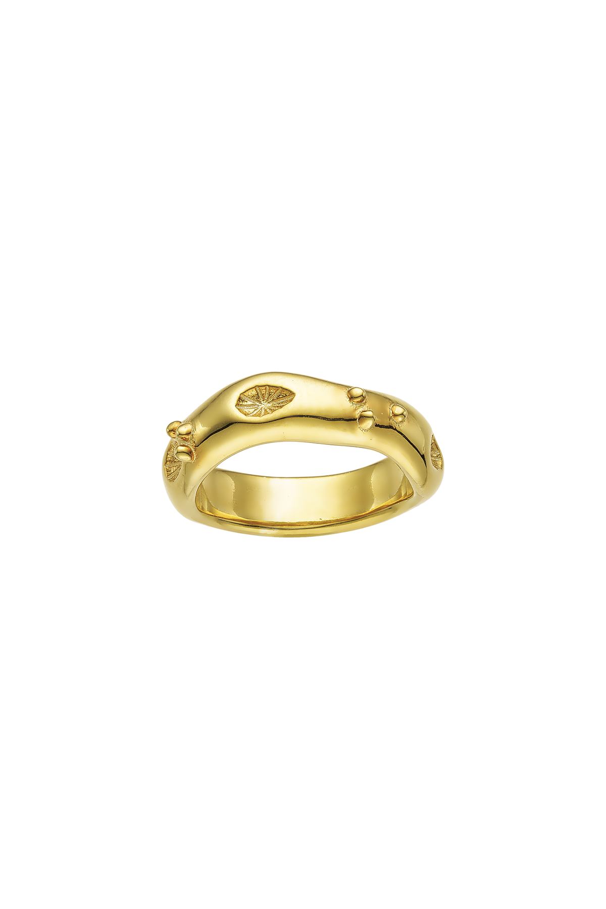 Feggeri Ahinos Gold Vermeil Organic Ring