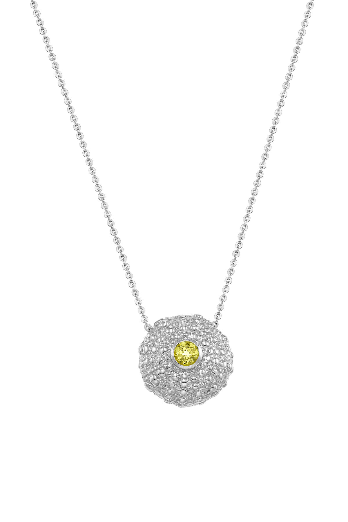 Feggeri Ahinos Sterling Silver Peridot Necklace