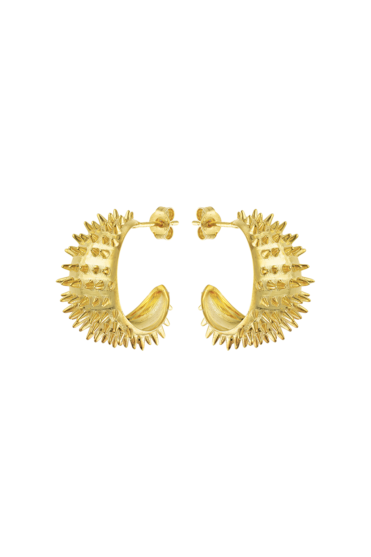 Feggeri Ahinos Gold Vermeil Spike Earrings
