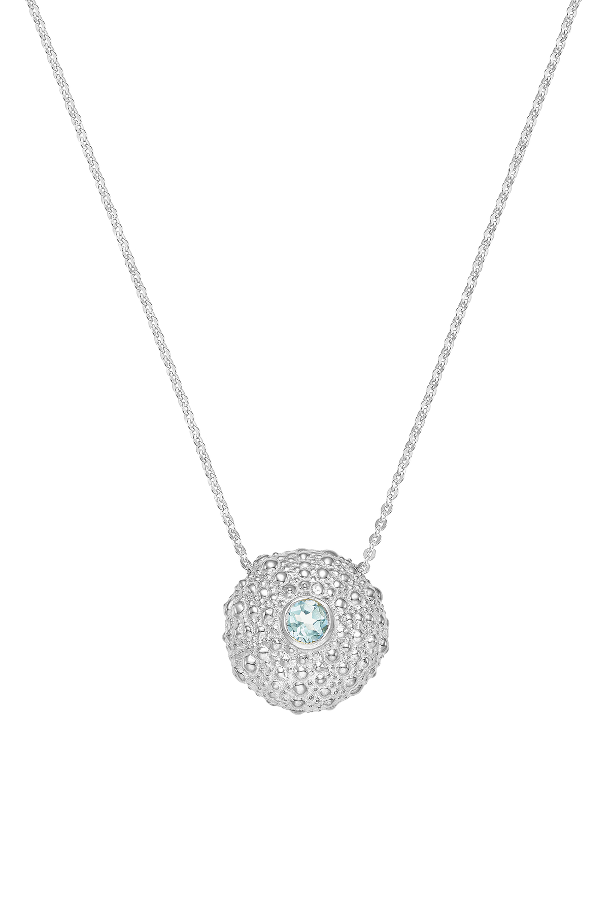 Feggeri Ahinos Sterling Silver Topaz Necklace