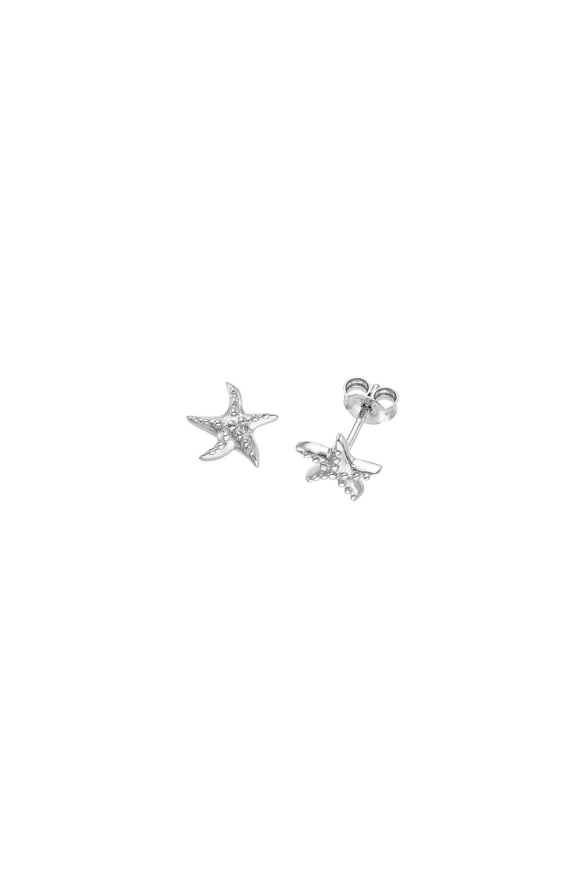Feggeri Astra Sterling Silver Starfish Stud Earrings