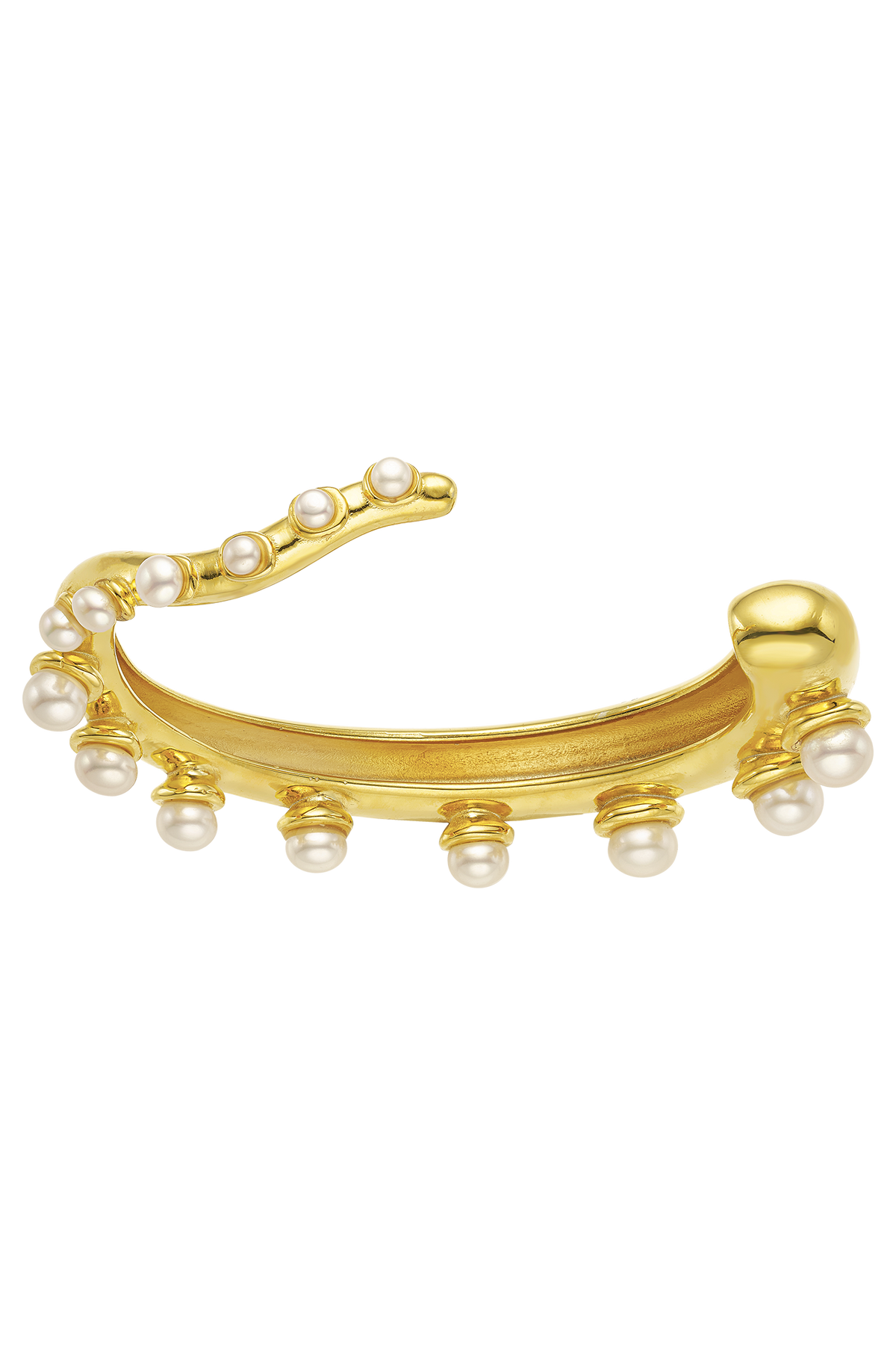 Feggeri Okto Gold Vermeil Pearl Cuff Bracelet