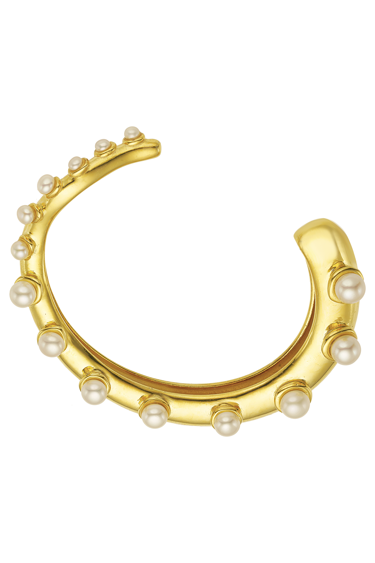 Feggeri Okto Gold Vermeil Pearl Cuff Bracelet