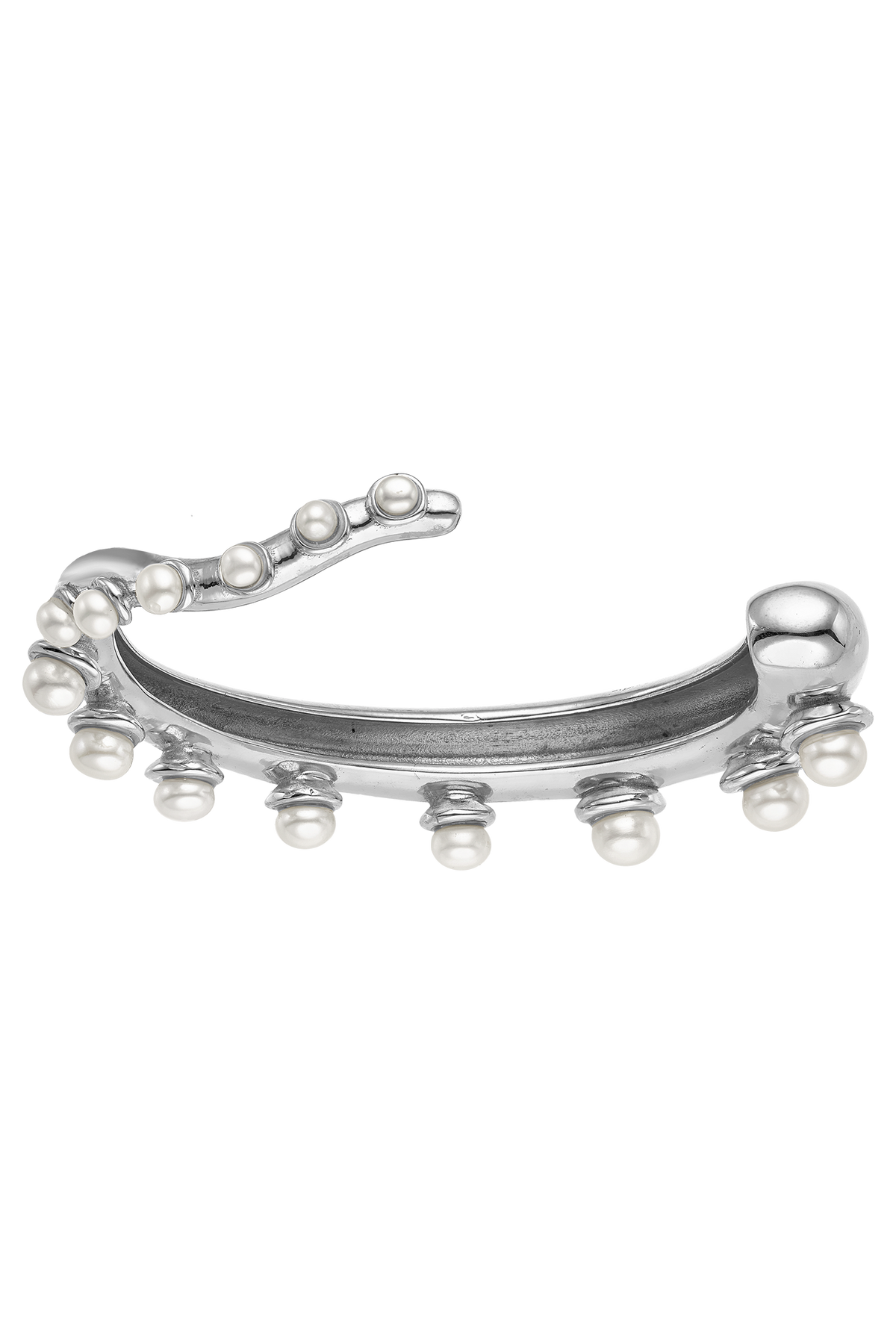 Feggeri Okto Sterling Silver Pearl Cuff Bracelet