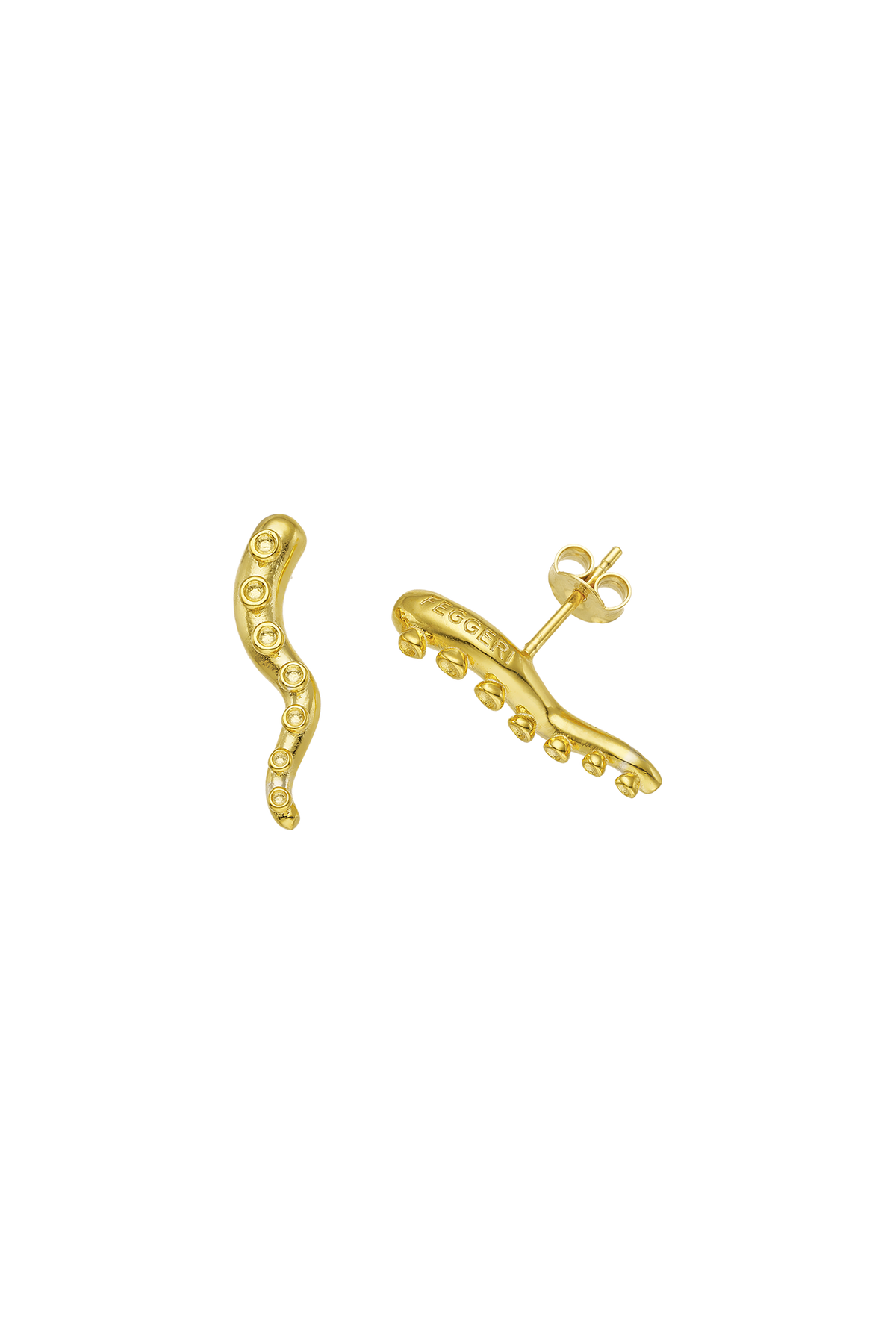 Feggeri Okto Gold Vermeil Octopus Stud Earrings